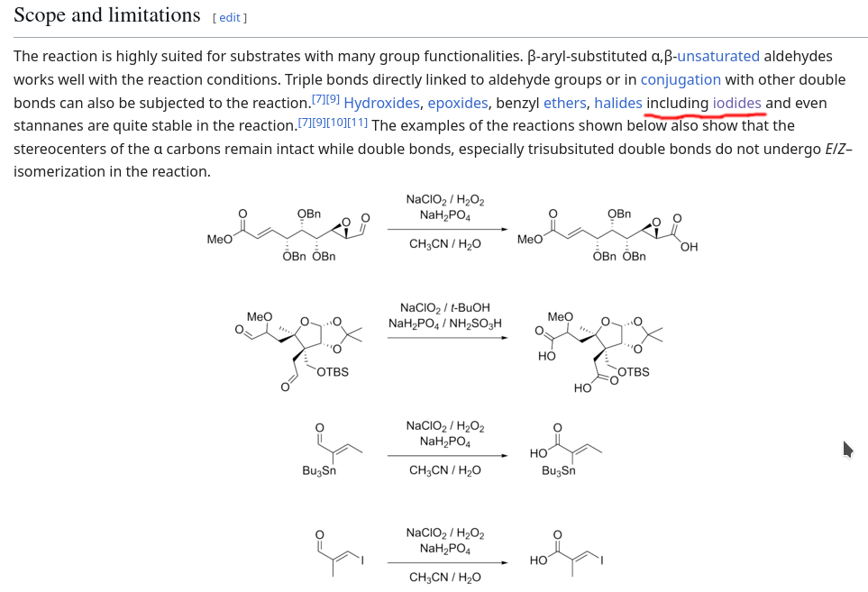 iodides oxidating aspartam==formaldehyde