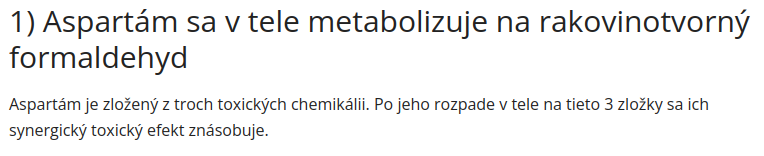 synteza aspartamu na formaldehyd