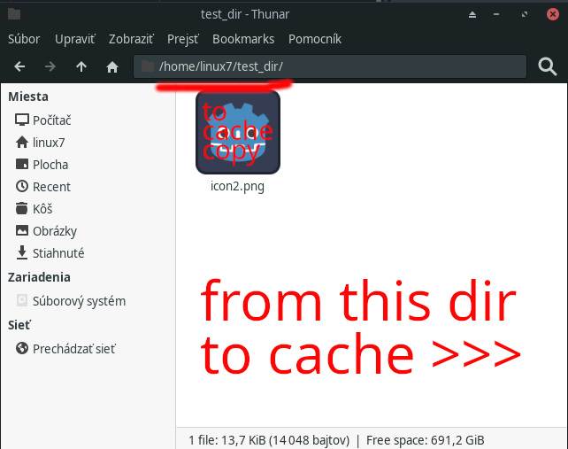 from directory to cache godot4