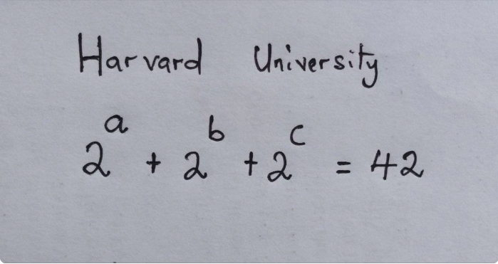 harvard riddle