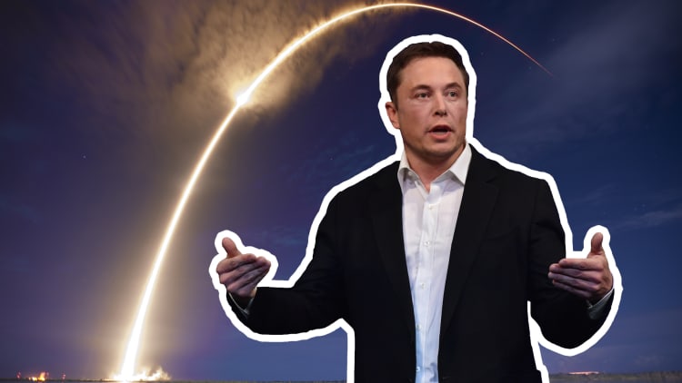 elon musk rocket start