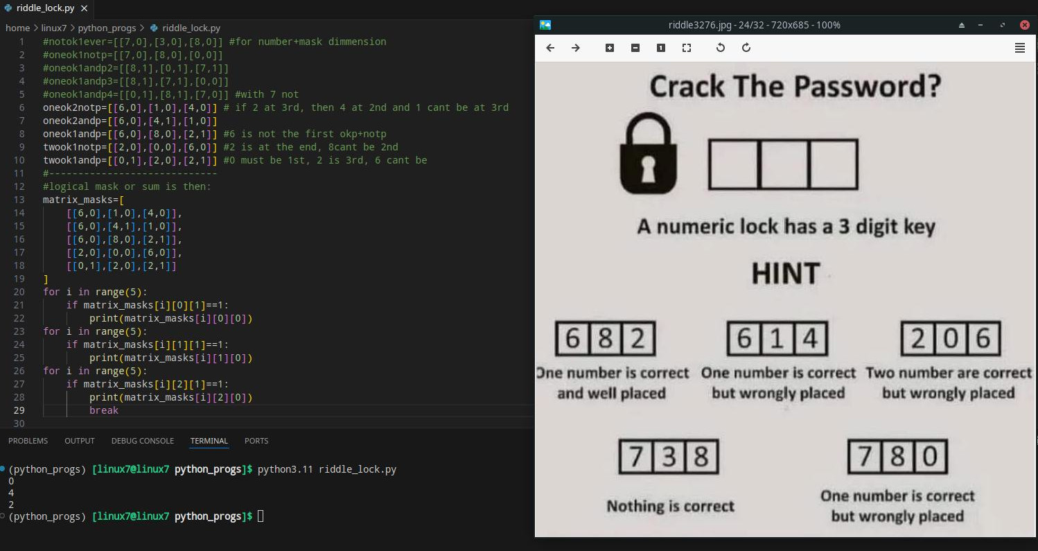 Dnes sme diskutovali na tému: Logika. Zdá sa, že python ju pekne zachováva:
