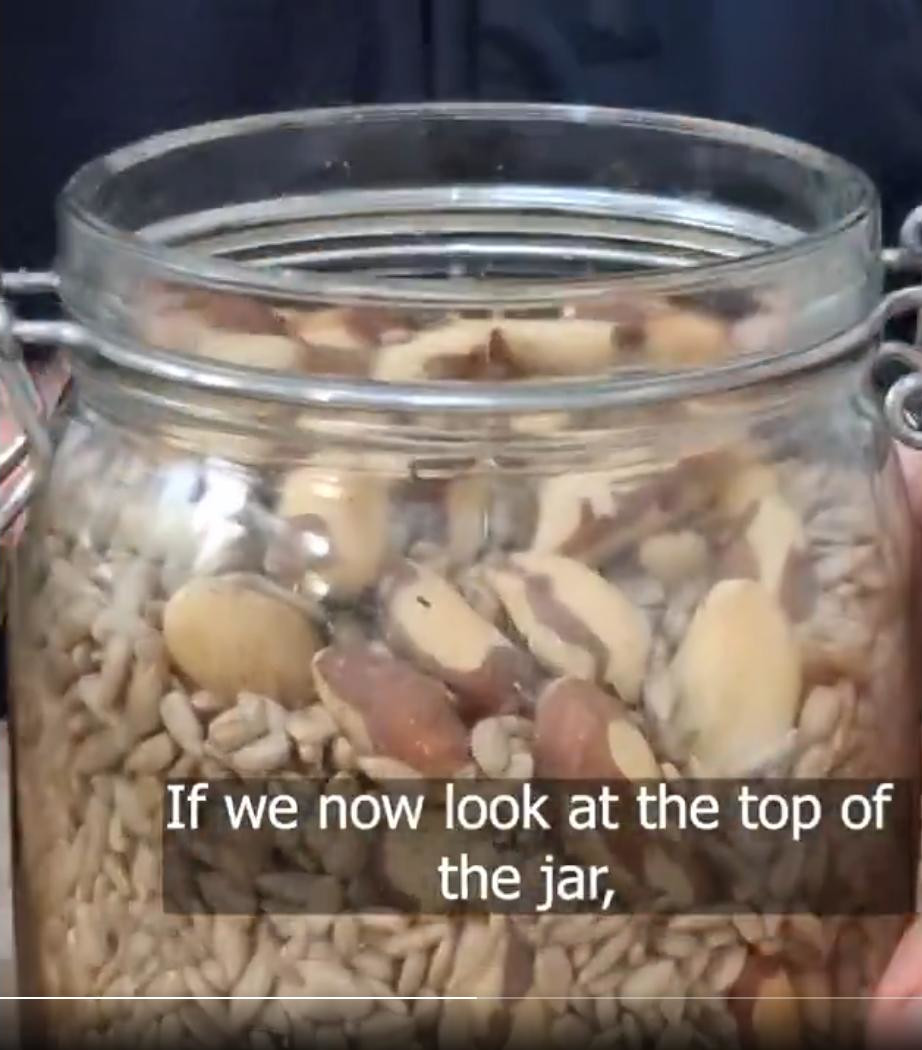 shaking the jar