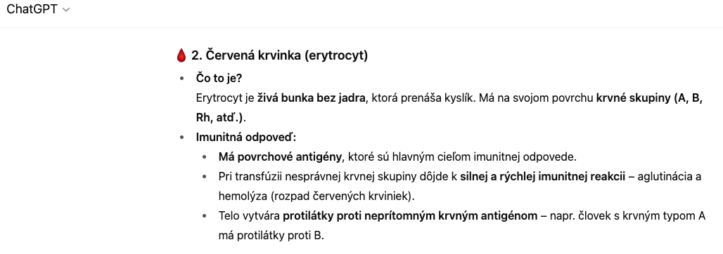 erytrocit imunitna odpoved