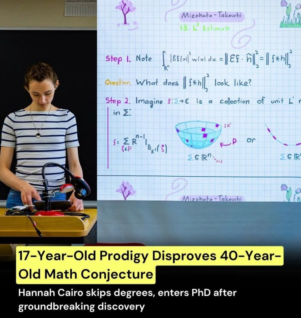 What's the first on your mind, if you see her math computation pic and these purple squares?