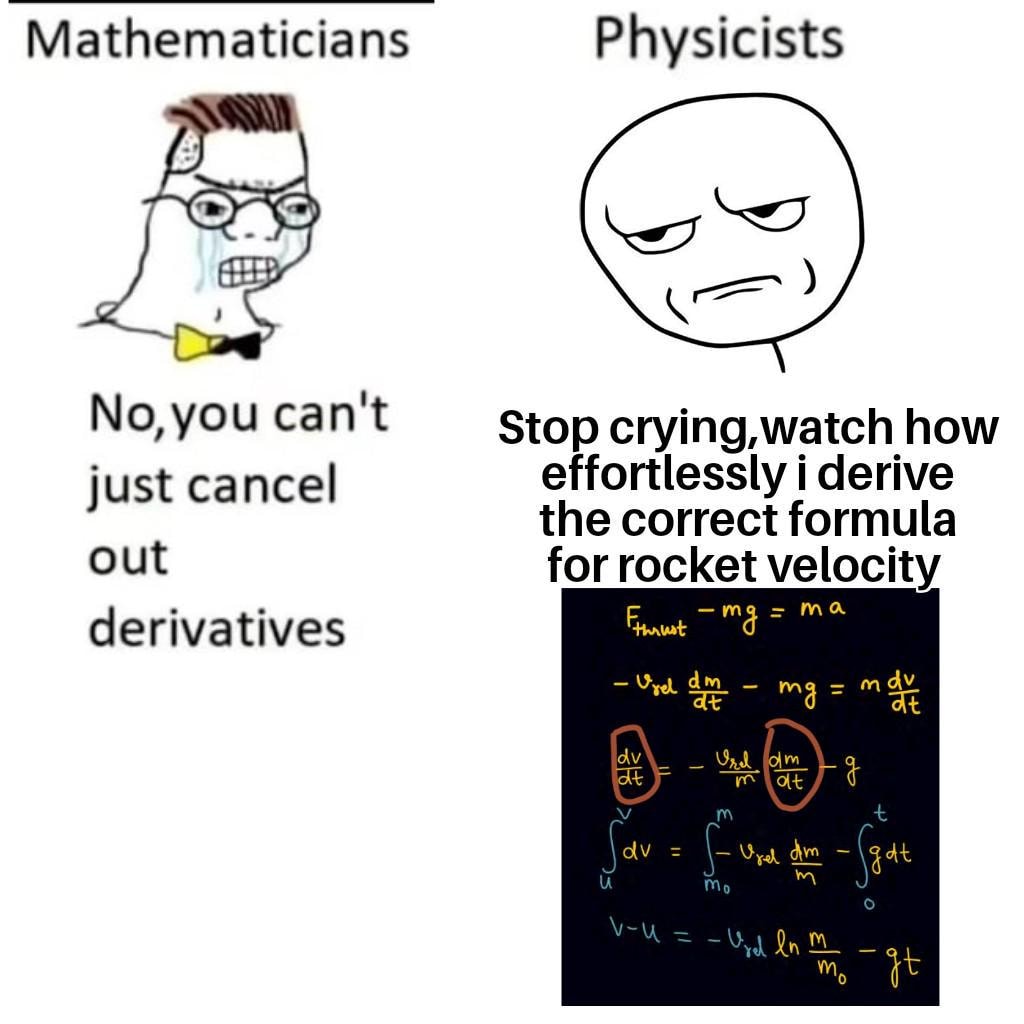 Why is this ln(m/m0)? I see it like: