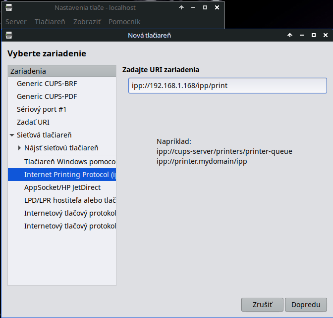 tlaciaren pridaj sietova 2