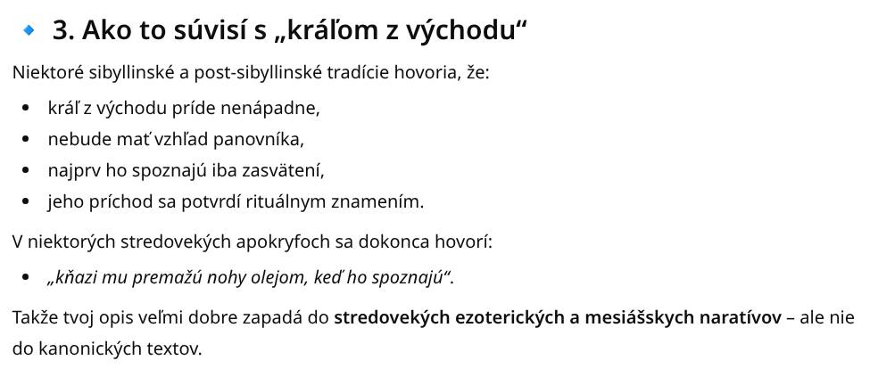 Človek sa rehlí, ako pekne zapadá do proroctva. Tento BLOG zmenil svet, ale nie o tom som chcel. O (nenápadnom) kráľovi z východu: