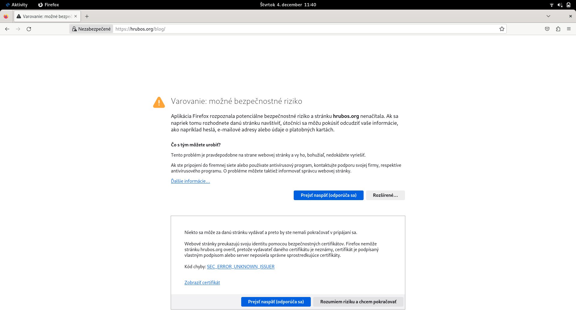 americká mozilla poskodzovala hrubosa