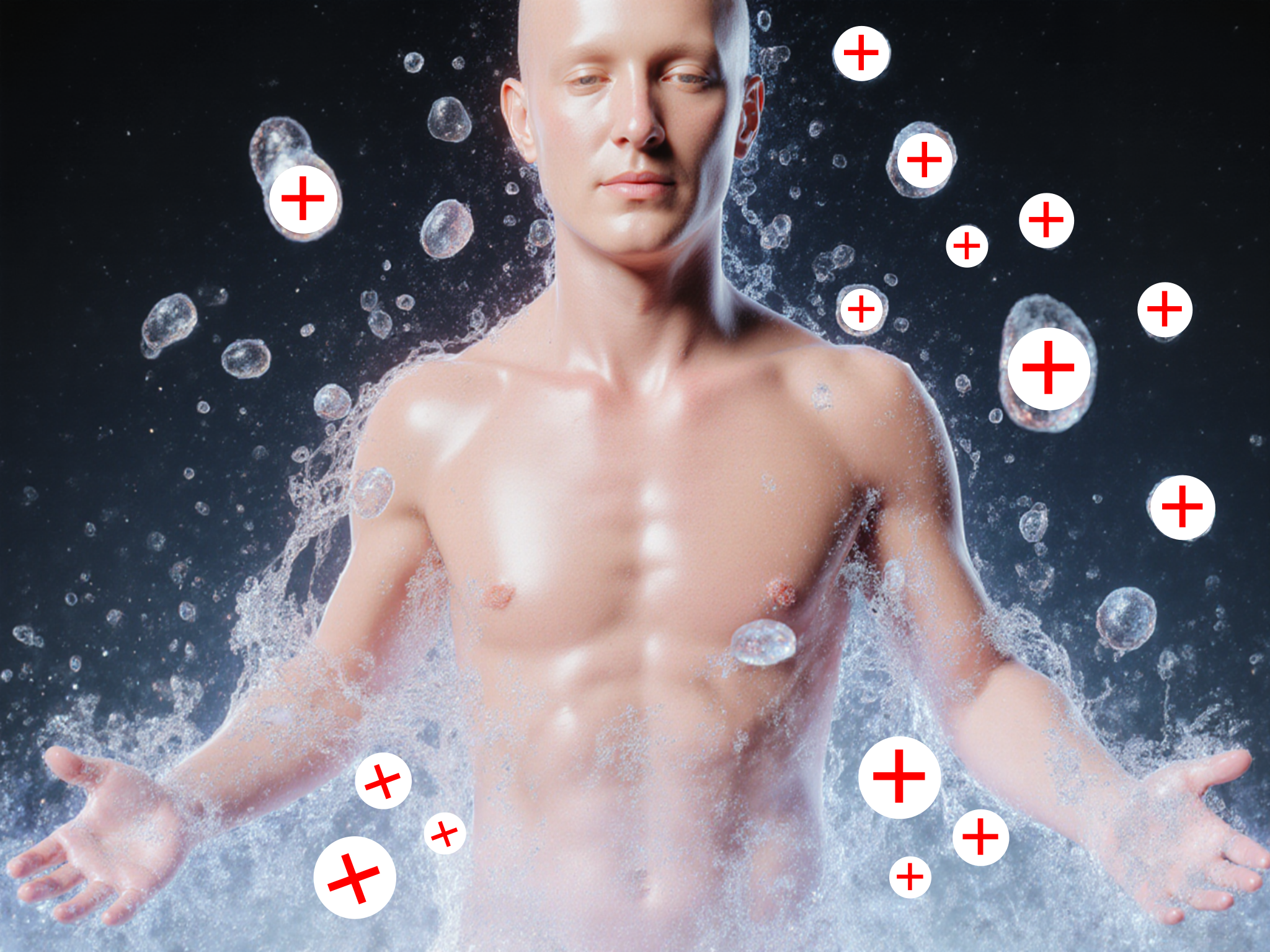 bathing in positive ions