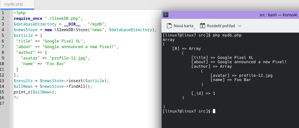 Okay, vyzerá to, že databázku pre file system už mám zdarma, nad takouto som chcel DEV CMS 3, aby netrebalo socket obmedzenú DB :)