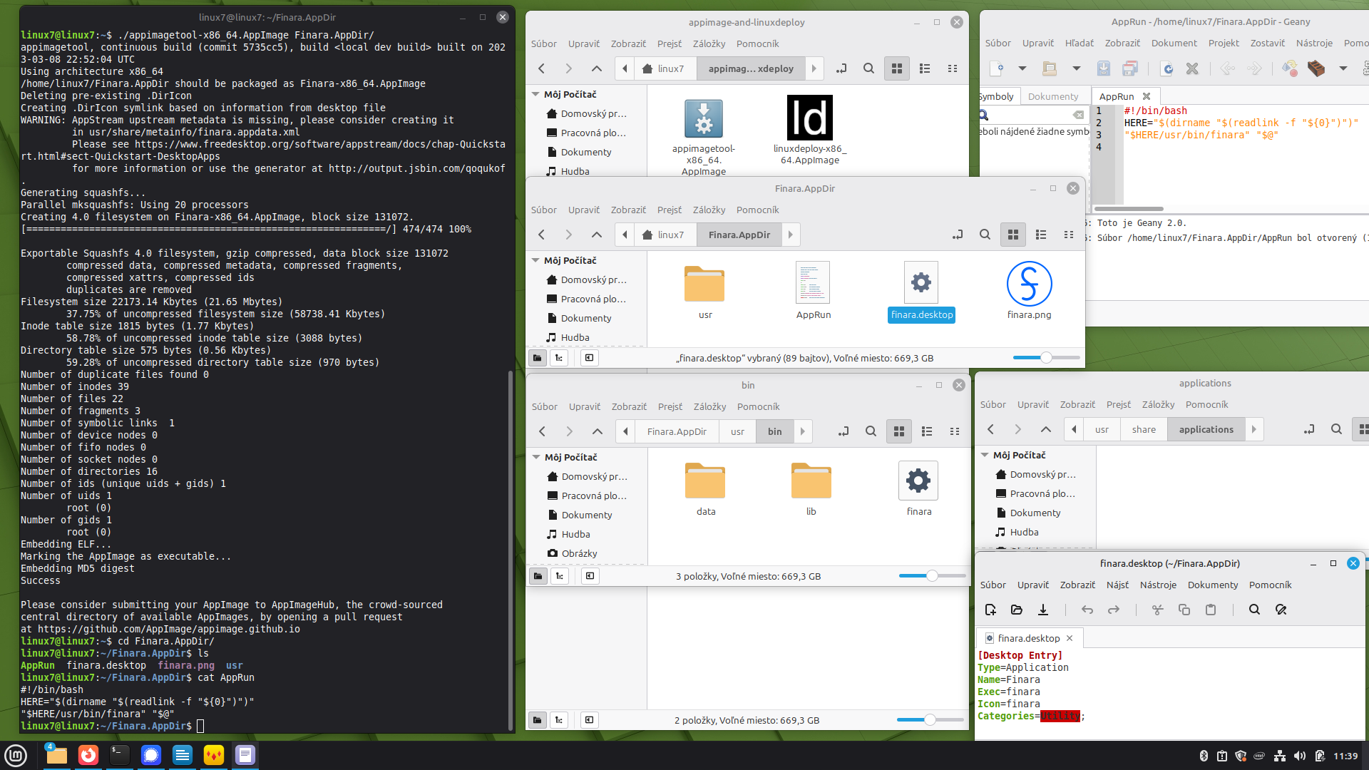 Okay, dnes sme pohli ďalej s Finara účtovníctvo á na test máme appImage súbor: