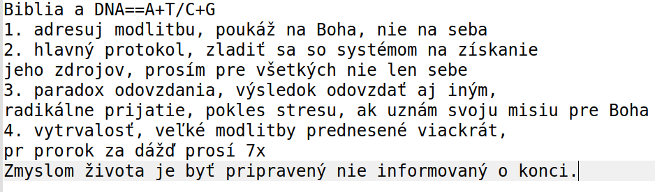 Aké opakujúce sa matematické vzory našla AI Grok v Biblii. Sú to len 4 opakujúce sa kroky podobné 4 chemikáliám v DNA