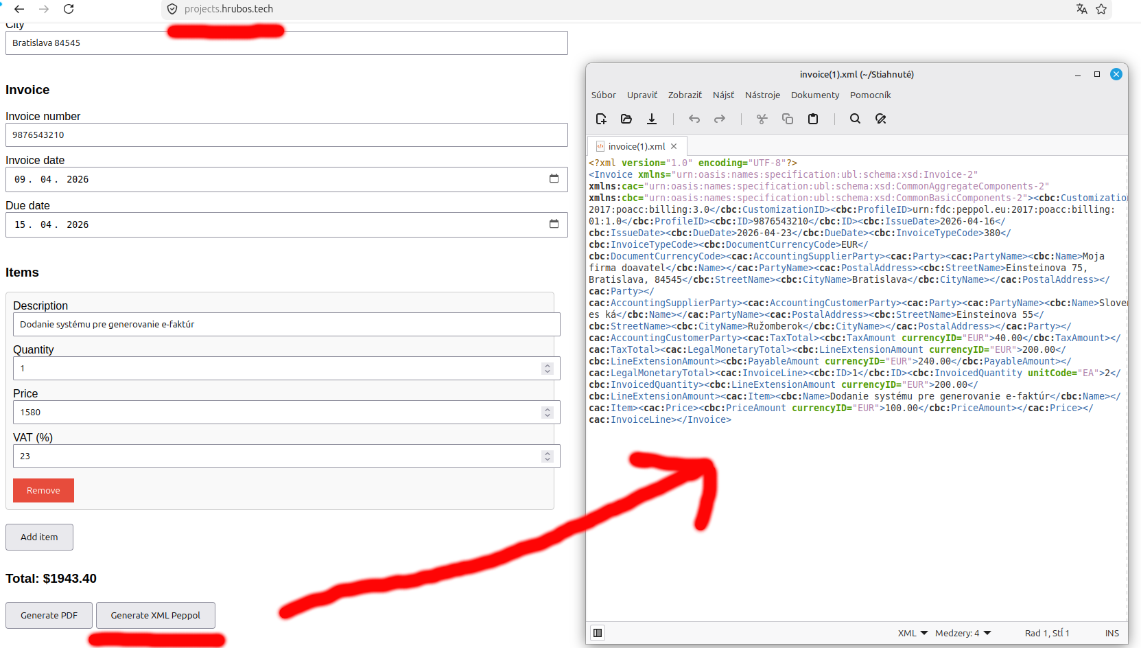 Tak čo Finančná správa, hodíme si to do Peppol štandardu pre faktúrky? Trvalo cca 45 minút pre Laravel kontrolér, view a routes. Takto: