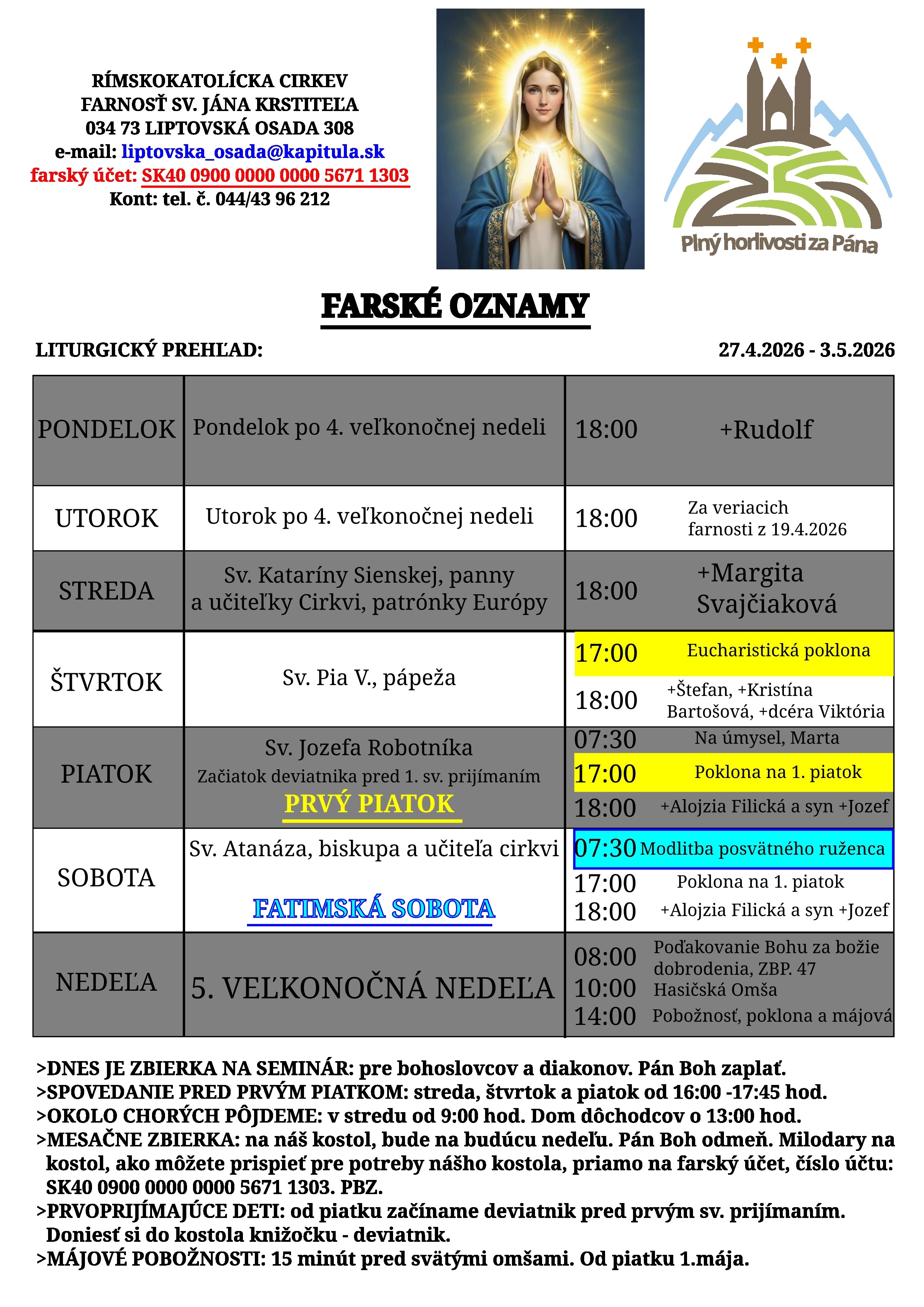 Dnes sme makali na farských oznamoch, nechceli sme to KOCKATÉ pre sociálne siete, tak som navrhol DTP pre SVG: