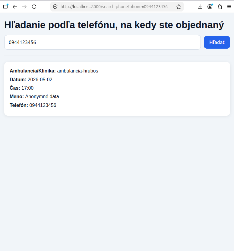 Okay dnes sme pohli s Medi care ticket system na verziu 3.5 a síce pridali Filter pre dátum a Vyhľadaj podľa tel čísla pacienta, či má termín. Stále sa pracuje na verzii 4