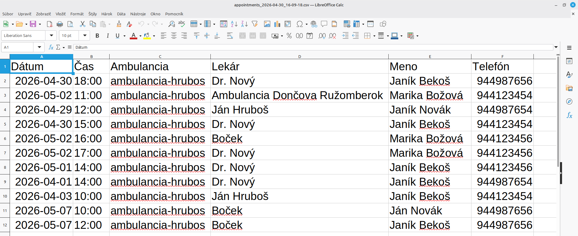medi care export to excel