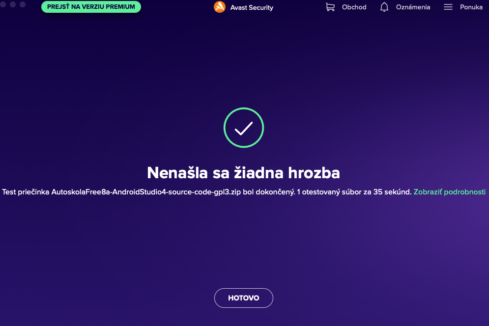 avast test autoskola8 no virus
