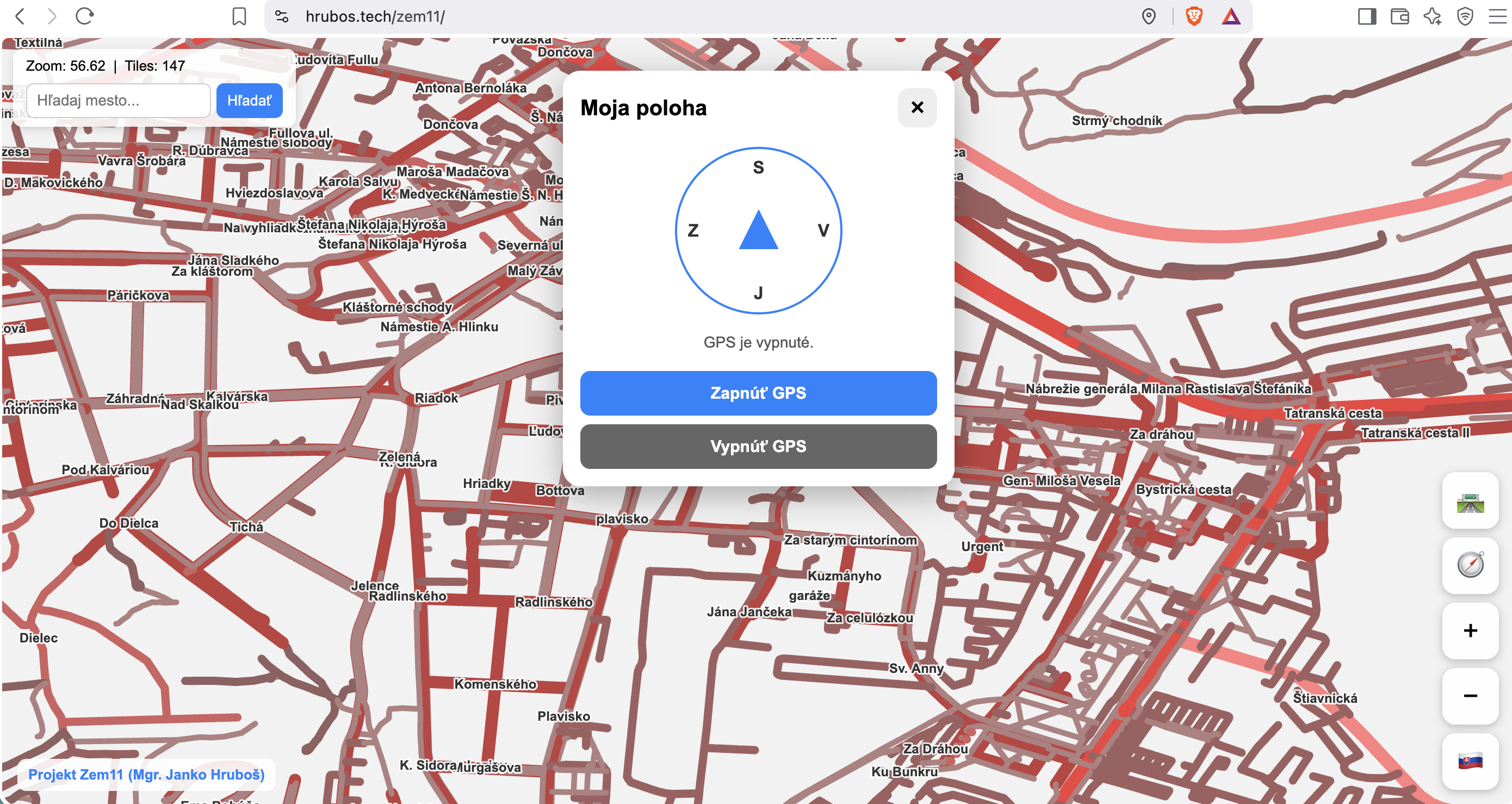 GPS pre pprojekt Zem11