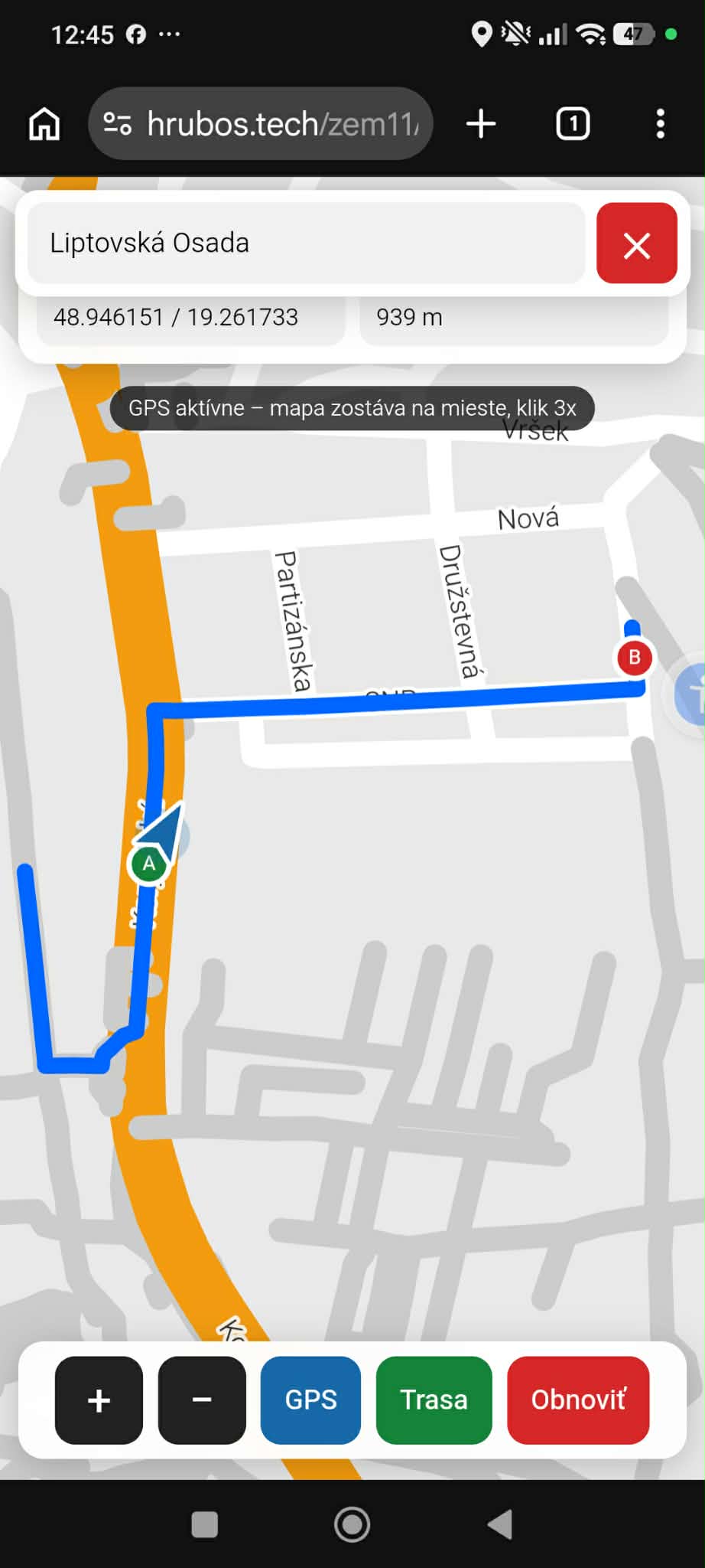 mesto gps non zoom